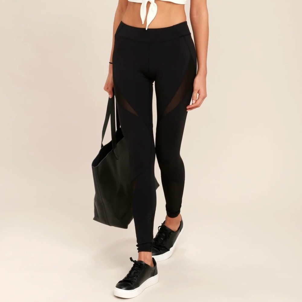 Stylish Mesh black leggings